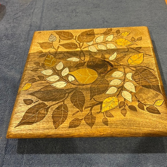 The G G Collection Other - Beautiful and unique gold and silver leaf inlay trivet